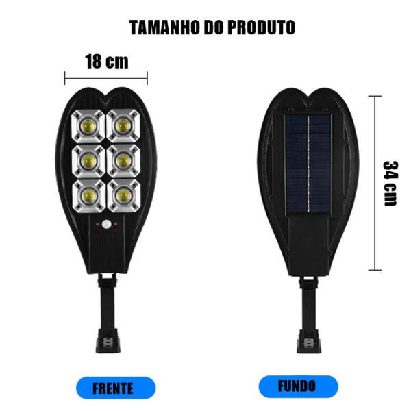 Refletor Solar LED Econômico 3000Watts com Sensor de Movimento - Skala Store 