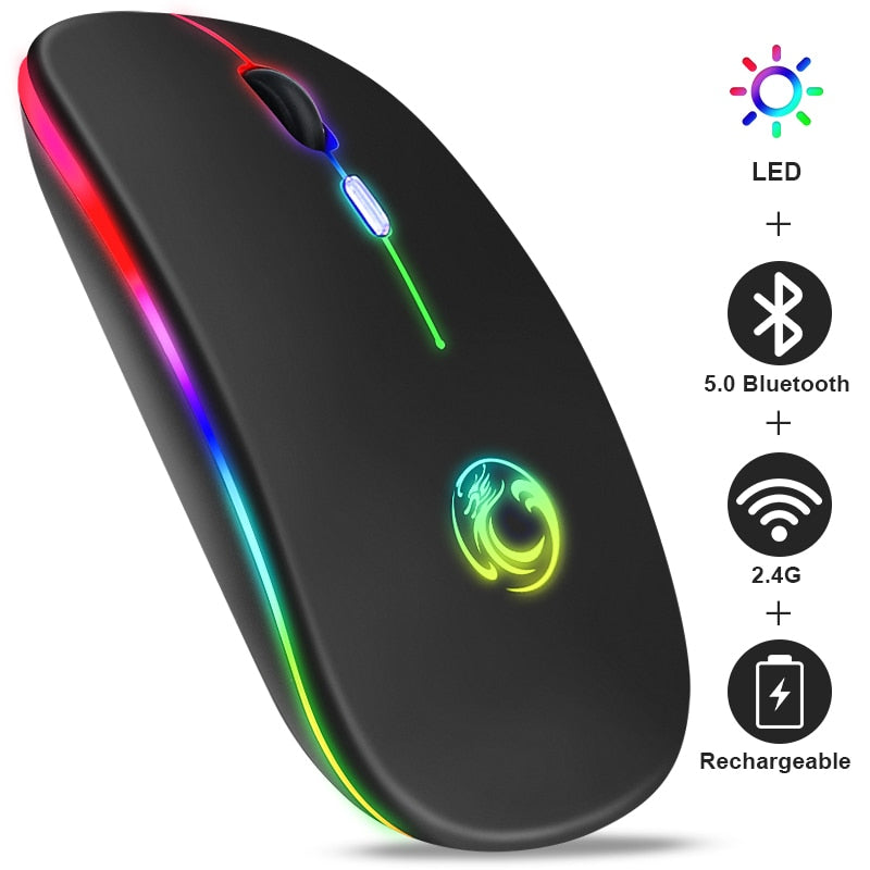 Mouse sem fio Recarregável Gamer 1.600 DPI USB/OregonMouse - Skala Store 