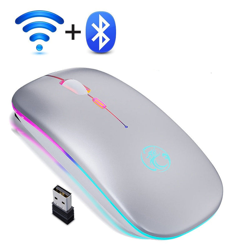 Mouse sem fio Recarregável Gamer 1.600 DPI USB/OregonMouse - Skala Store 