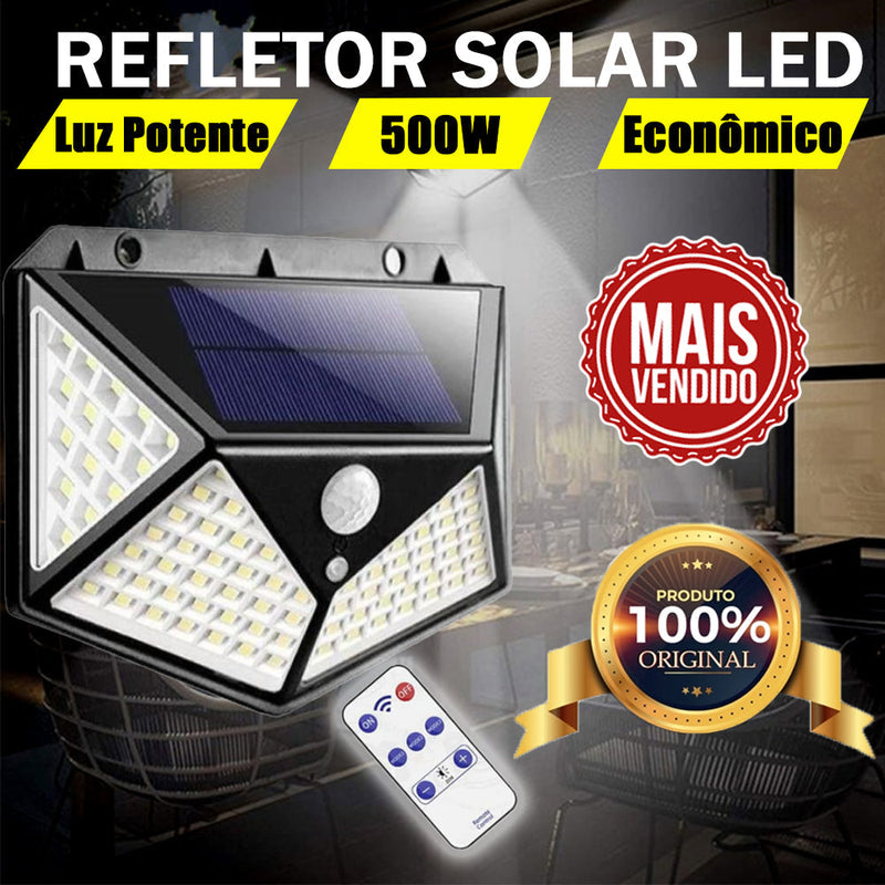 Refletor LED Solar Sustentável com Sensor de Movimento - Skala Store 